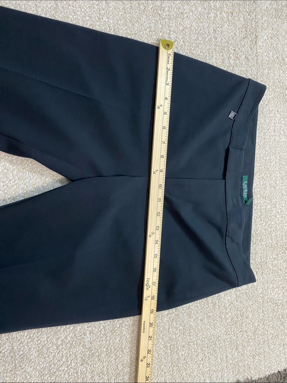 Lauren Ralph Lauren Black Straight-Leg Dress Pants Size 8 - Picture 10 of 16